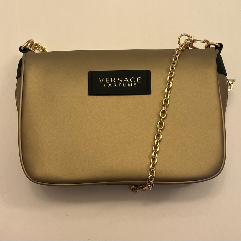 Versace Perfumes Matt Gold Cross-body (new)